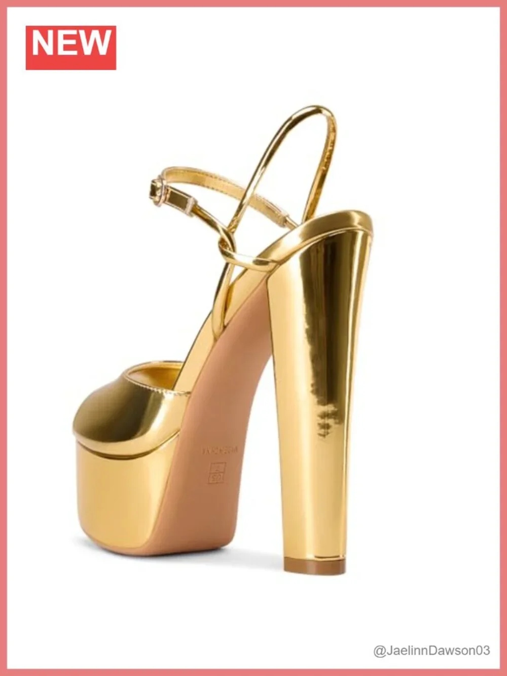 NobleOnly Women's Chunky Block Platform Heels Sandals Peep Toe Ankle Strap